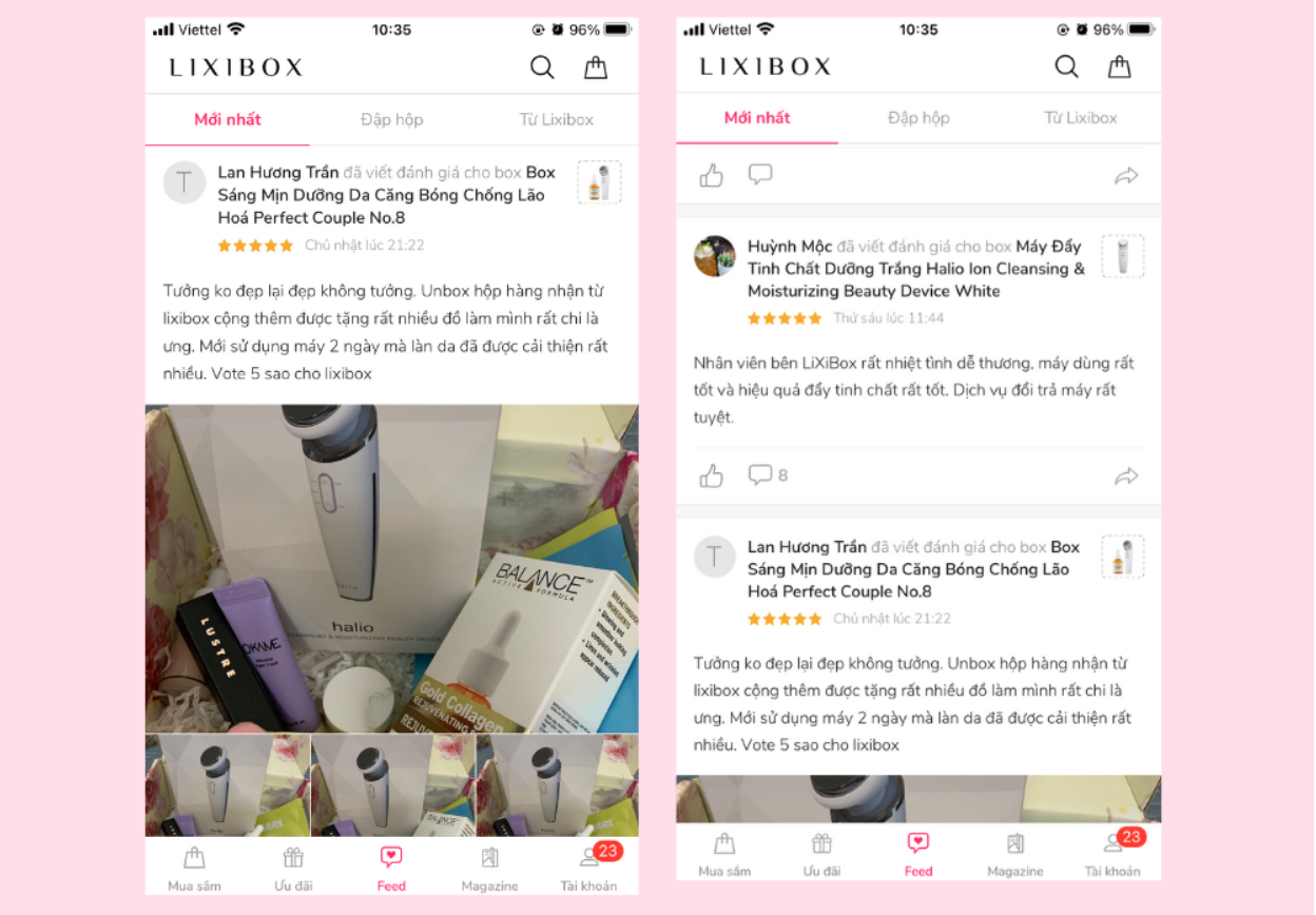 Lixi Community - Nơi tổng hợp review của khách đã từng mua hàng tại Lixibox