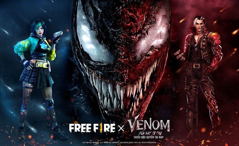 Free Fire hợp tác cùng Venom